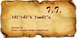 Török Tamás névjegykártya
